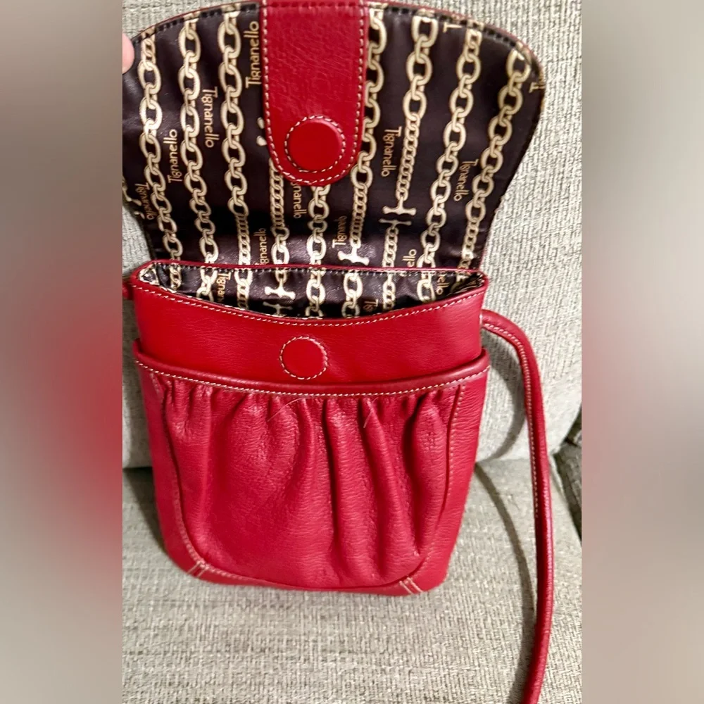 Tignanello‎ Cherry Red Crossbody Bag